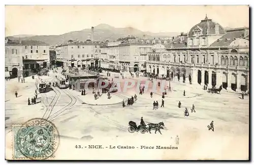 Nice Cartes postales Le casino Place massena