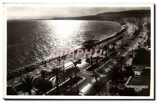 Nice Ansichtskarte AK Coucher de soleil sur la promenade des anglais