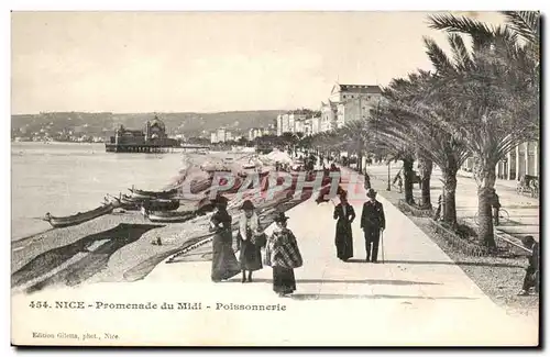 Nice Cartes postales Promenade du Midi Poissonnerie