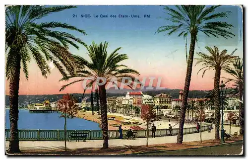 Nice Cartes postales Le quai des Etats Unis