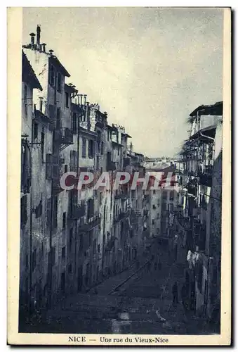 Nice Cartes postales Une rue du vieux Nice