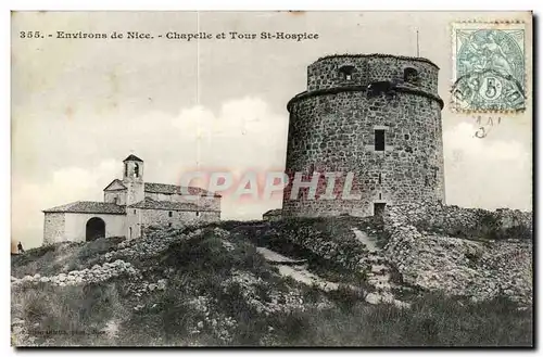 Environs de Nice Ansichtskarte AK Chapelle et Tour St Hospice