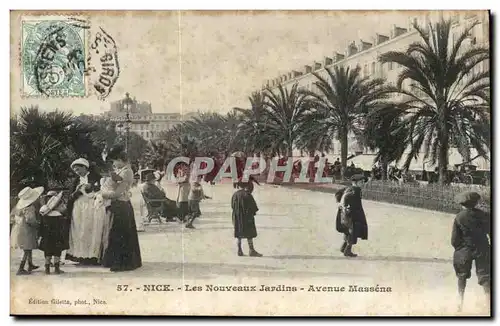 Nice Cartes postales Les nouveaux jardins Avenue Massena