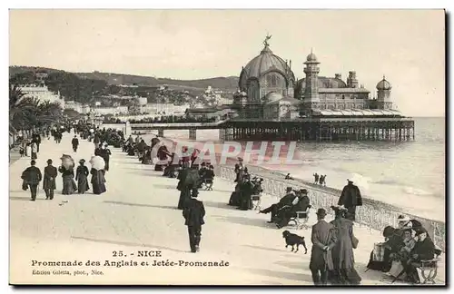 Nice Cartes postales Promenade des anglais et jetee promenade