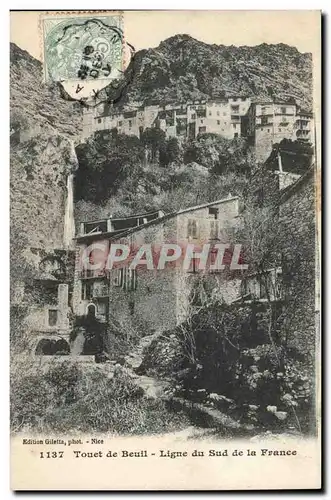 Cartes postales Touet de Beuil Ligne du sud de la France