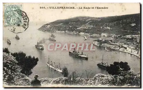 Villefranche Cartes postales La rade et l&#39escadre