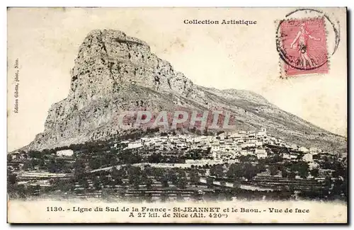 Cartes postales Ligne du sud de la France St Jeannet et le Baou Vue de face