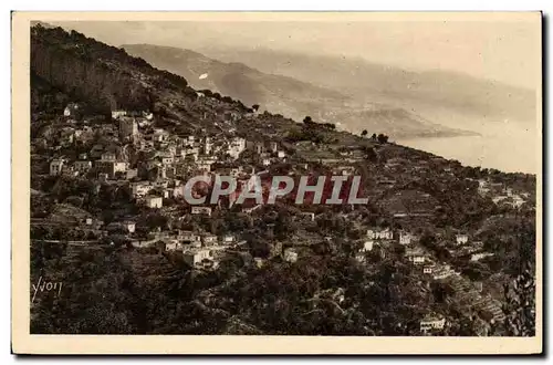 Roquebrune Ansichtskarte AK Le village vu de la grande corniche