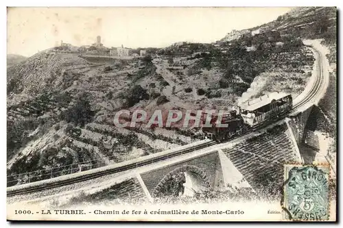 La Turbie - Le Chemin de Fer a cremaillere de Monte Carlo - Cartes postales