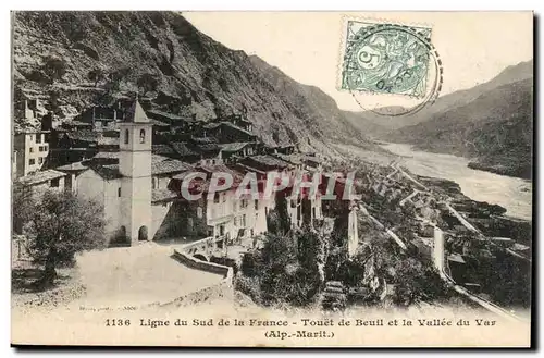 Nice - Ligne de la Sud de la France - Touet de Deuil et vallee du Var - Ansichtskarte AK