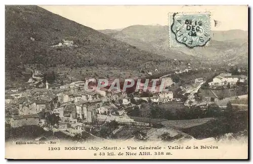 Sospel - Vue Generale - Vallee de la Bevera 43 kilometres de Nice - Cartes postales