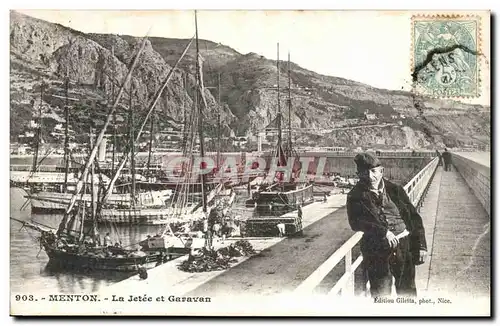 Menton Cartes postales La jetee et Garavan