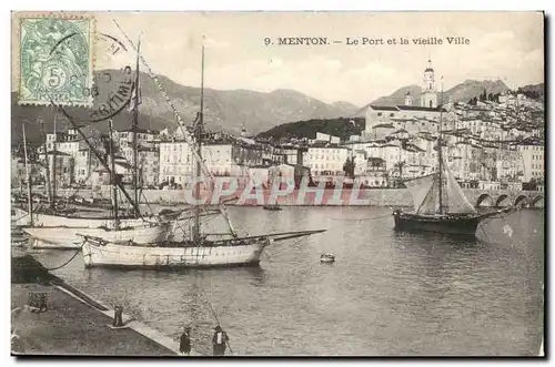 Menton - Le Port et le vieille ville - Cartes postales