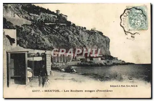 Menton - Les Rochers Rouges - Ansichtskarte AK