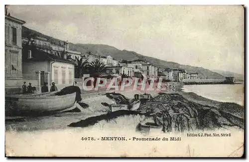 Menton - Promenade du Midi - Cartes postales