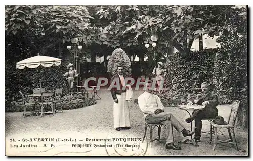 St Avertin - Restaurant Fouqueux - Les jardins - Ansichtskarte AK