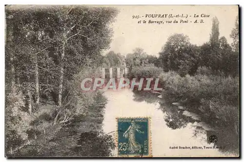 Vouvray - La Cisse et le barrage - vue du Pont - bridge - Ansichtskarte AK