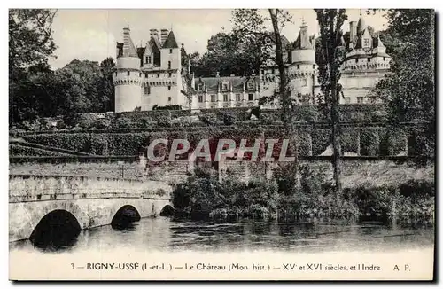 Rigny Usse - Le Chateau et l&#39Indre - Cartes postales