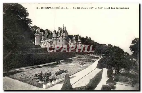 Rigny Usse - Le Chateau et les Terrasses - Cartes postales