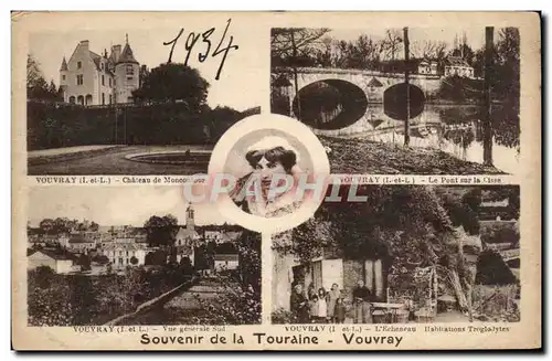 Vouvray - Souvenir - 1934 - Cartes postales