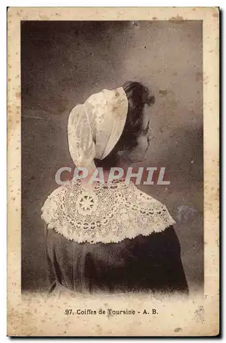 Coiffes de Touraine - Femme - Fantaisie - Cartes postales