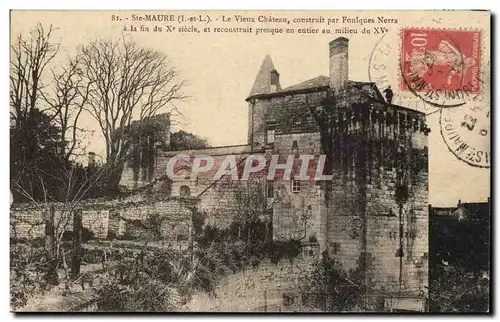 St Maure - Le Vieux Chateau - construit par Foulques Nerra - Ansichtskarte AK