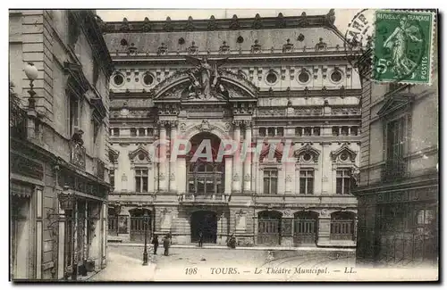 Tours - Le Theatre Municipal - Ansichtskarte AK