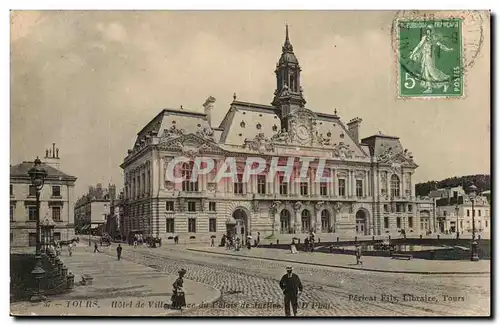 Tours - Hotel de Ville - Place de Palais de Justice - Cartes postales