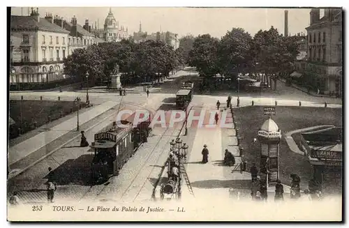 Tours - La Place de Palais de Justice - Cartes postales