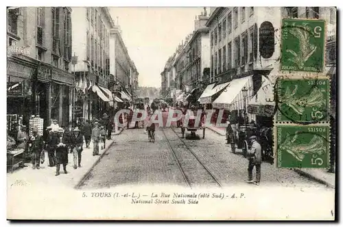 Tours - La Rue Nationale - Cartes postales