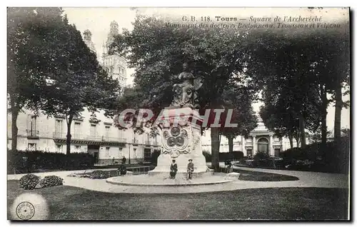 Tours - Square de L&#39Archeveche - Cartes postales