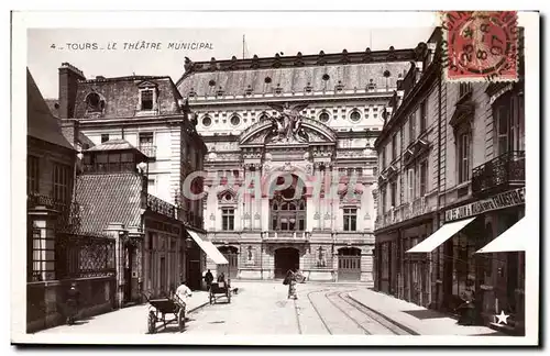 Tours Cartes postales Le theatre municipal