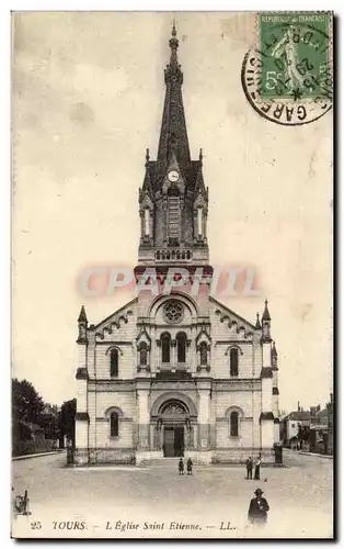 Tours Cartes postales Eglise Saint Etienne