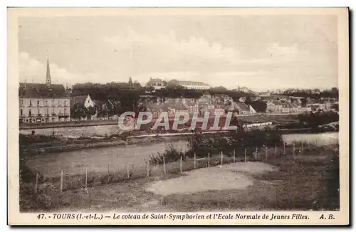 Tours Cartes postales Le coteau de Saint Symphorien et l&#39ecole normale de jeunes filles