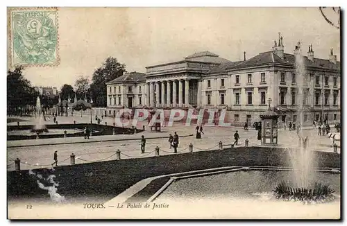 Tours Cartes postales Le palais de justice