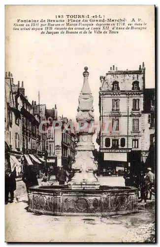 Tours Cartes postales Fontaine de Beaune Place du Grand marche