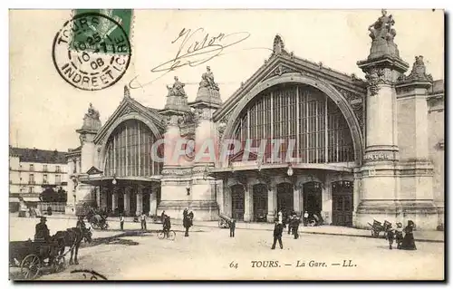 Tours Cartes postales La gare