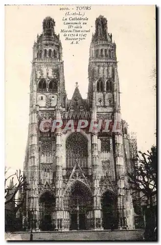 Tours Cartes postales la cathedrale