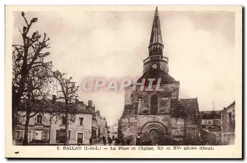 Ballan Cartes postales La place et l&#39eglise