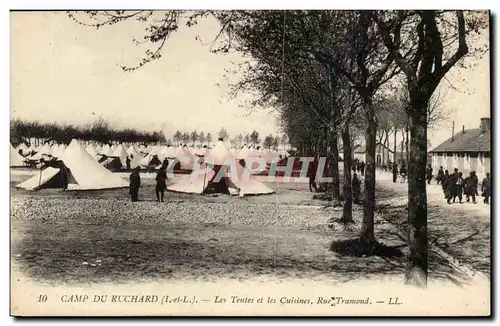 CAmp du Richard Cartes postales Les tentes et les cuisines Rue Tramond