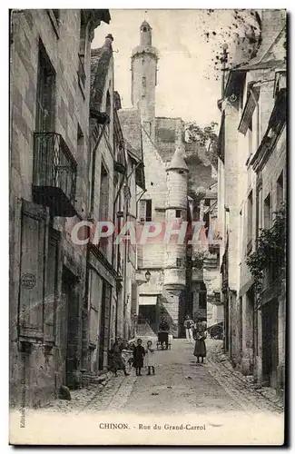 Chinon Ansichtskarte AK Rue du grand Varroi