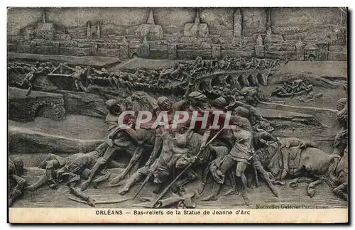 Orleans Cartes postales Bas reliefs de la statue de Jeanne d&#39arc