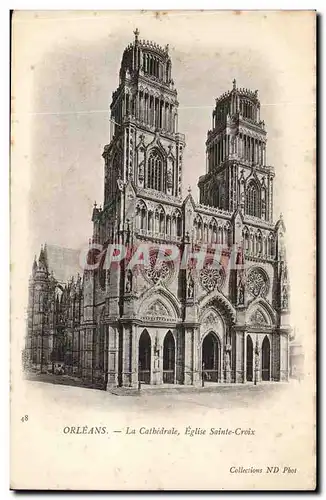 Orleans Cartes postales la cathedrale Eglise Sainte CRoix