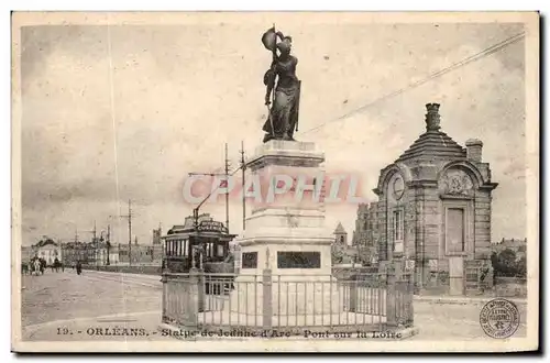 Orleans Cartes postales statue de Jeanne d&#39arc Pont sur la Loire