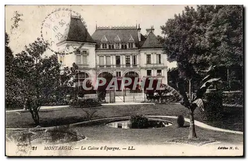 Montargis Cartes postales La Caisse d&#39Epargne