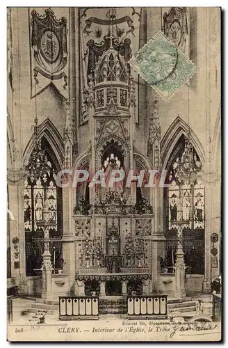 Clery Cartes postales Interieur de l'eglise le trone