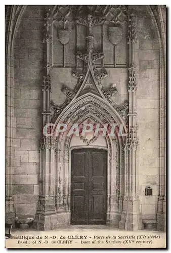 Basilique de ND de Clery Cartes postales Porte de la sacristie