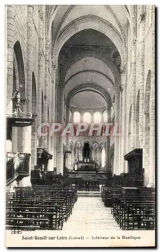 Saint Benoit sur Loire Ansichtskarte AK Interieur de la basilique