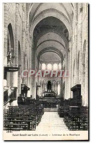 Saint Benoit sur Loire Cartes postales Interieur de la basilique