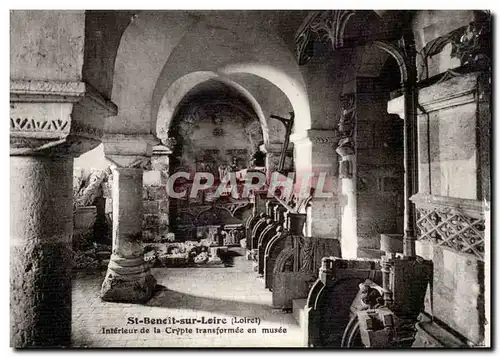 Saint Benoit sur Loire Ansichtskarte AK Interieur de la chapelle transformee en musee